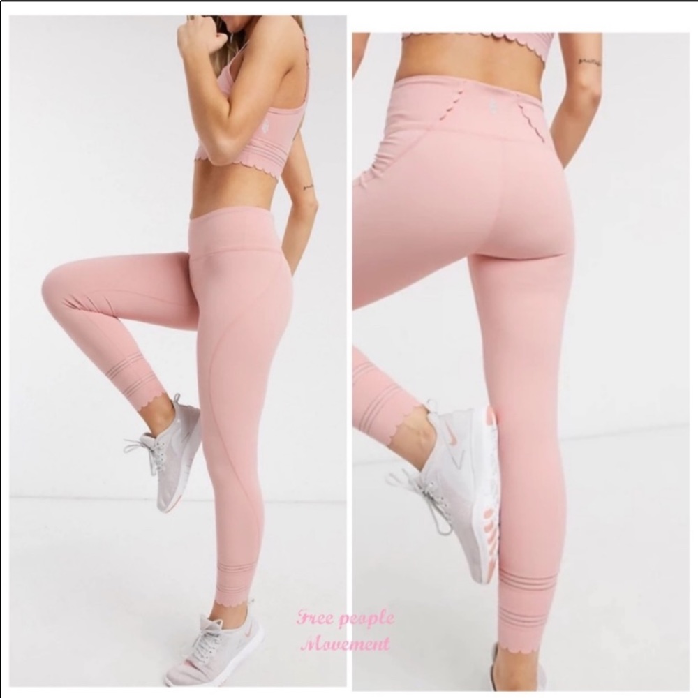 NWT Free People Leggings in Pink- Sizes XS, S & L
